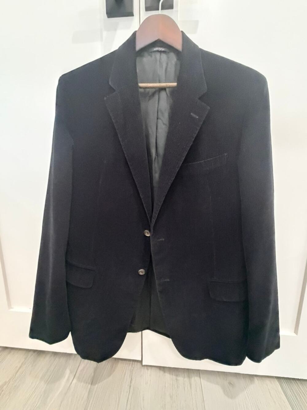 Prada Black Corduroy Jacket - Size 54 Regular